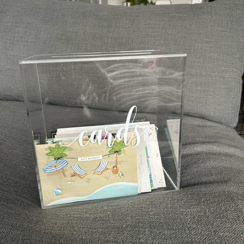 Acrylic Wedding Card Box